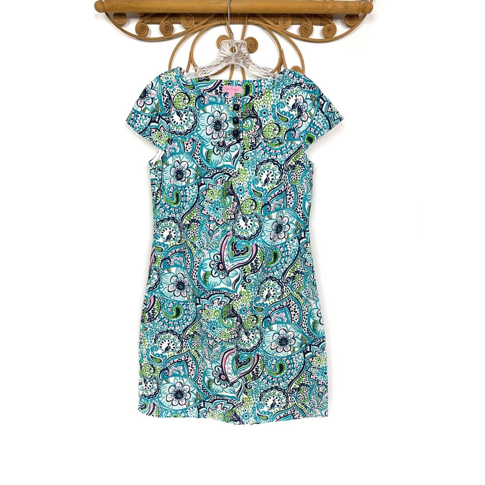 LILLY PULITZER Alina Cap Sleeve Shift Dress in In the Conservatory Print 4